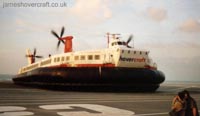 The Princess Anne (GH-2006) ready to depart Calais hoverport